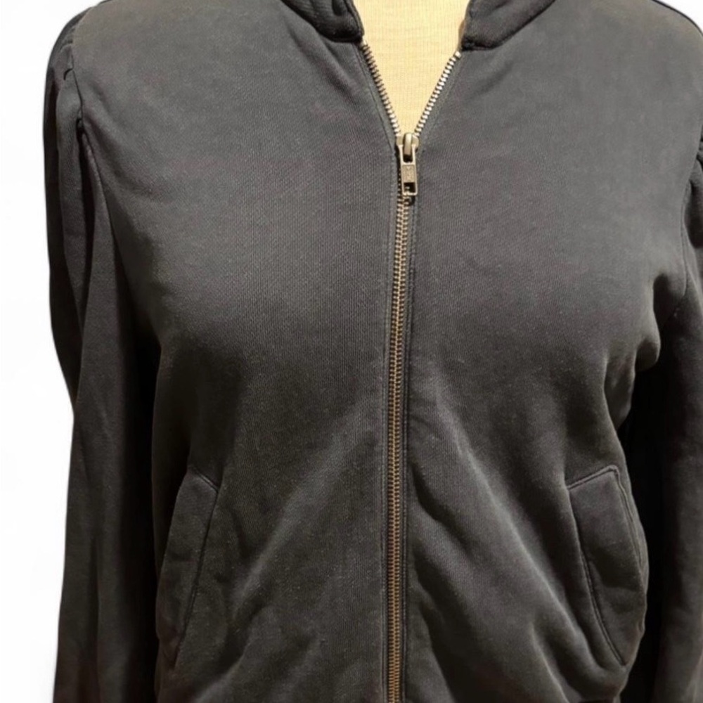 Free People dark gray Zip-Up Jacket